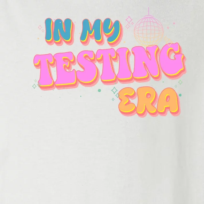 Retro 70's In My Testing Era School Test Time Toddler Long Sleeve Shirt