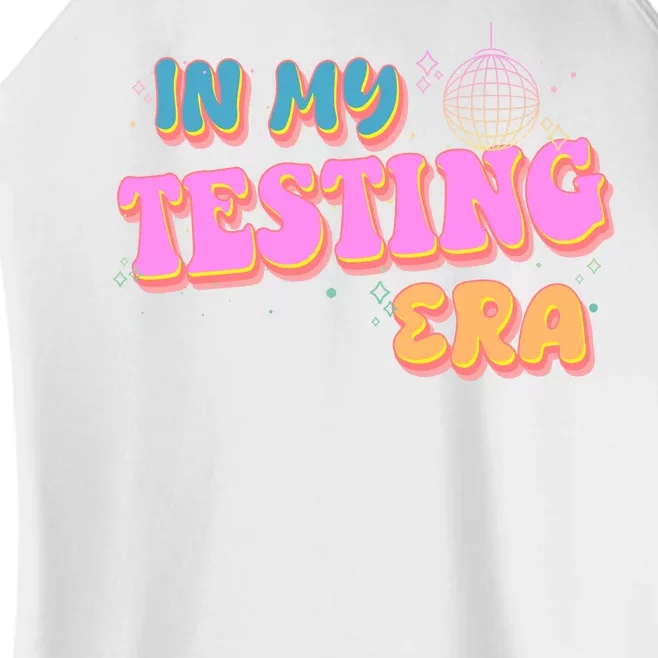 Retro 70's In My Testing Era School Test Time Women’s Perfect Tri Rocker Tank