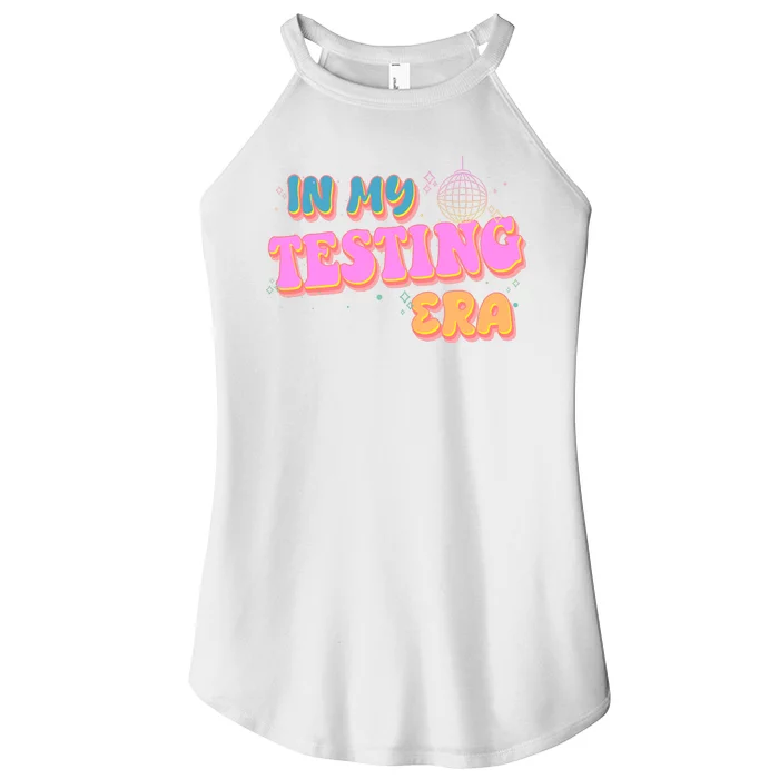 Retro 70's In My Testing Era School Test Time Women’s Perfect Tri Rocker Tank