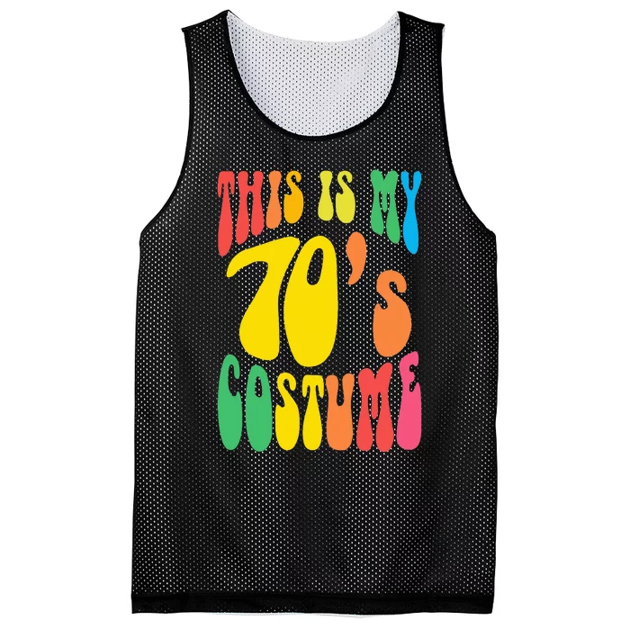 Retro 70s Nostalgia Costume for Hippie Lovers Mesh Reversible Basketball Jersey Tank