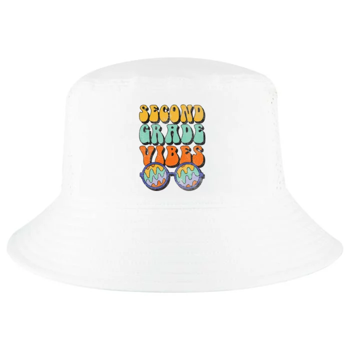 Retro 70s Second Grade Vibes Back To School Student Teacher Cool Comfort Performance Bucket Hat