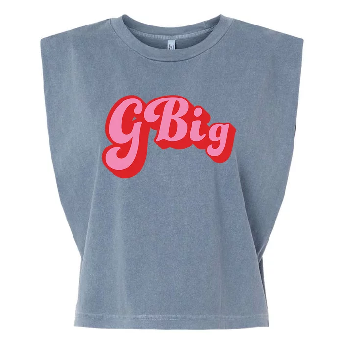 Retro 70s Style GBig Reveal Sorority Big Little Sister Garment-Dyed Women's Muscle Tee