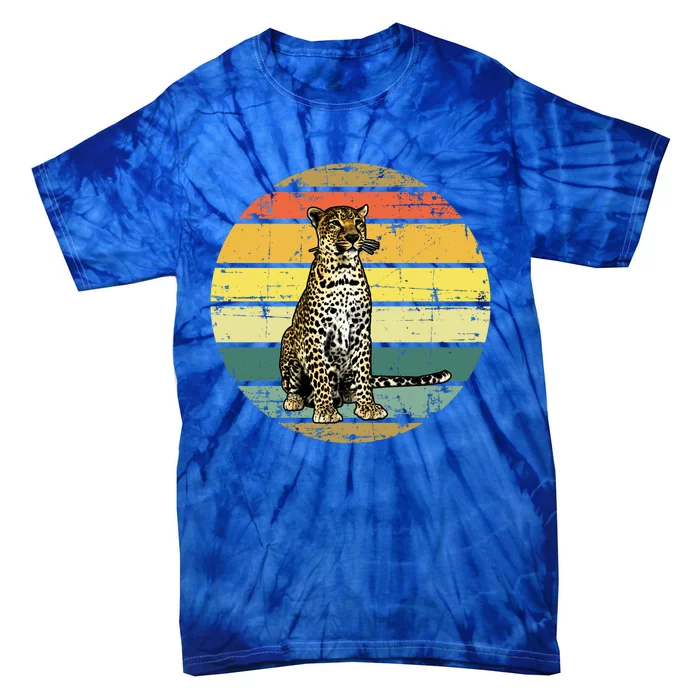 Retro 70s Vintage Cheetah Sunset Cheetah Animal Lover Great Gift Tie-Dye T-Shirt