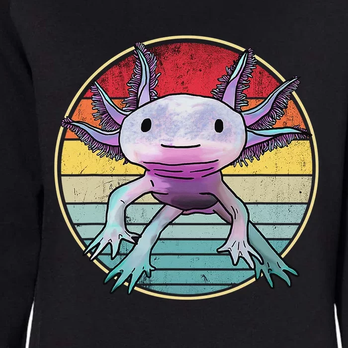 Retro 80s 90s axolotl shirt Cute Axolotl Womens California Wash Sweatshirt