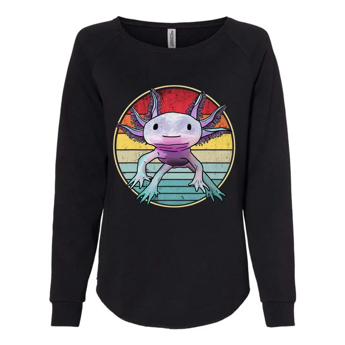 Retro 80s 90s axolotl shirt Cute Axolotl Womens California Wash Sweatshirt