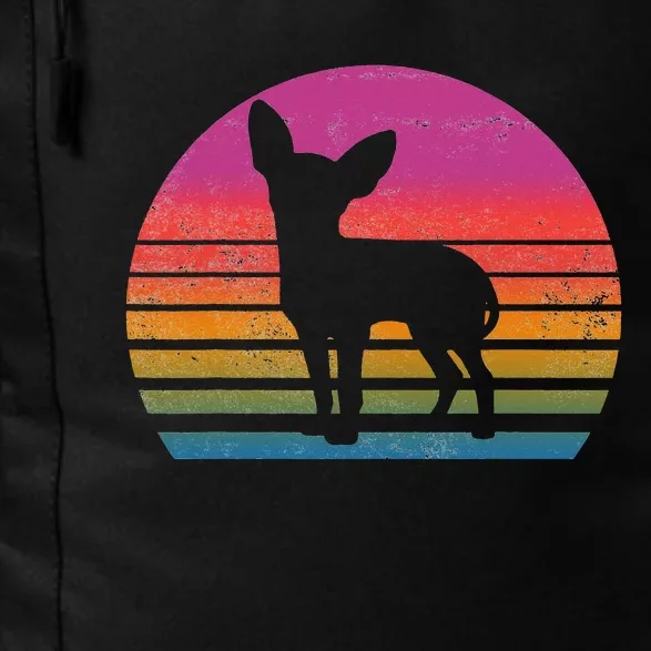 Retro 80's Chihuahua, Chihuahua Lover, Chihuahua Mom Daily Commute Backpack