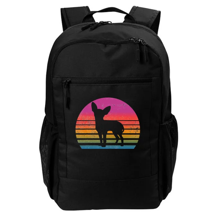 Retro 80's Chihuahua, Chihuahua Lover, Chihuahua Mom Daily Commute Backpack