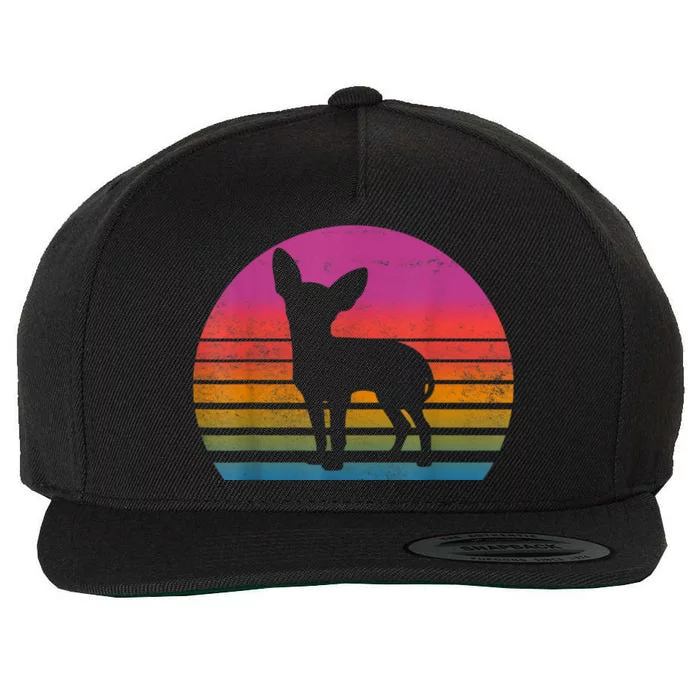 Retro 80s Chihuahua Chihuahua Lover Chihuahua Mom Wool Snapback Cap