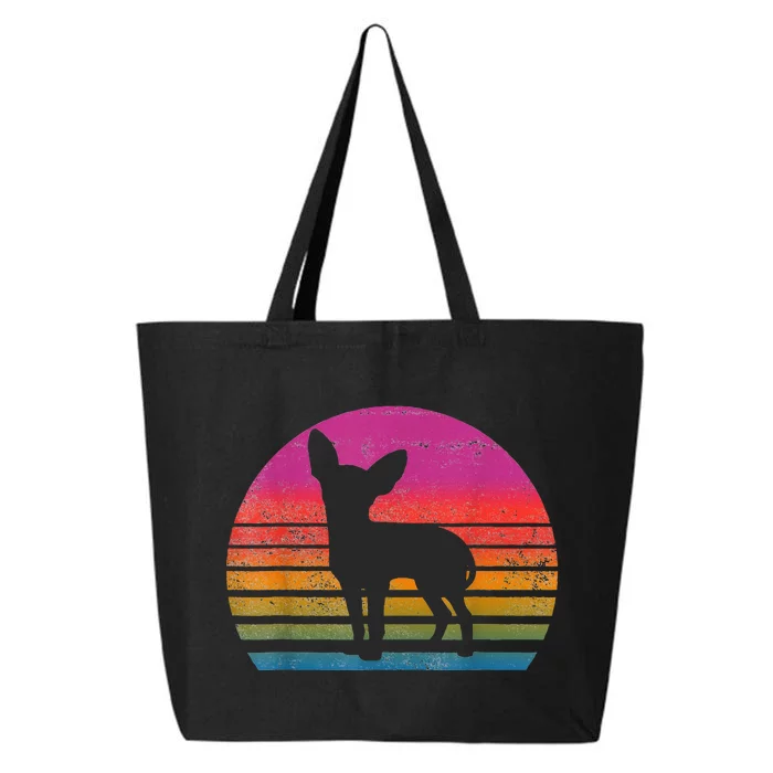 Retro 80S Chihuahuachihuahua Lover 25L Jumbo Tote