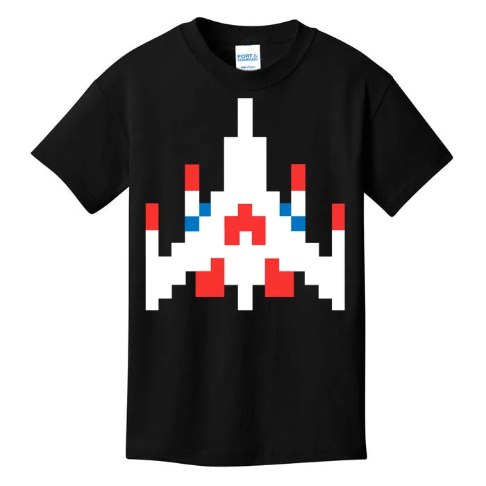 Retro 80's Computer Game Space Ship Kids T-Shirt