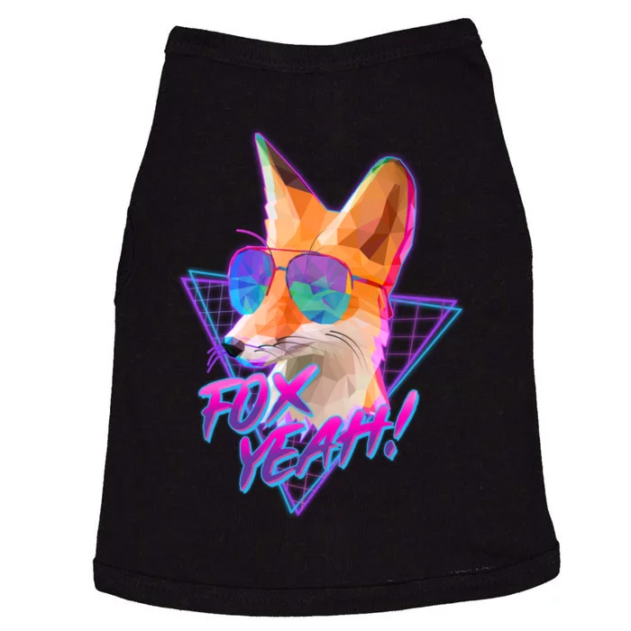 Retro 80's Eighties Polygon Fox Yeah Doggie Tank