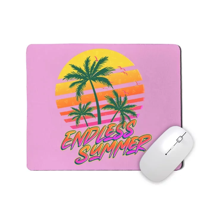 Retro 80s Eighties Tropical Endless Summer Mousepad