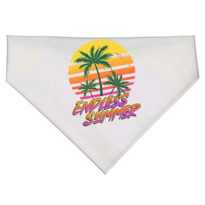 Retro 80s Eighties Tropical Endless Summer USA-Made Doggie Bandana