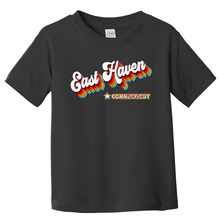 Retro 80s East Haven Connecticut Ct Toddler T-Shirt