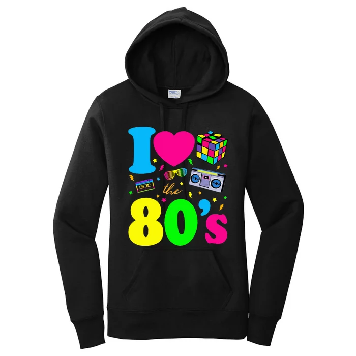 Retro 80s Fashion Trendy Women's Pullover Hoodie