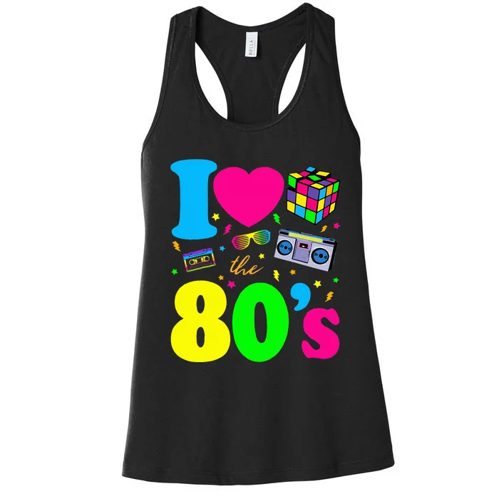 Retro 80s Fashion Trendy Women's Racerback Tank