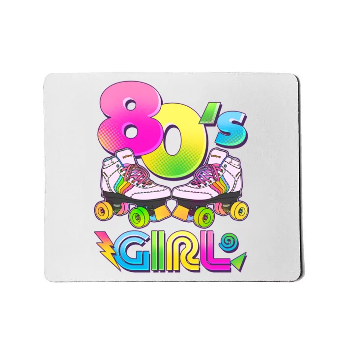 Retro 80's Girl Cute Roller Skates Mousepad