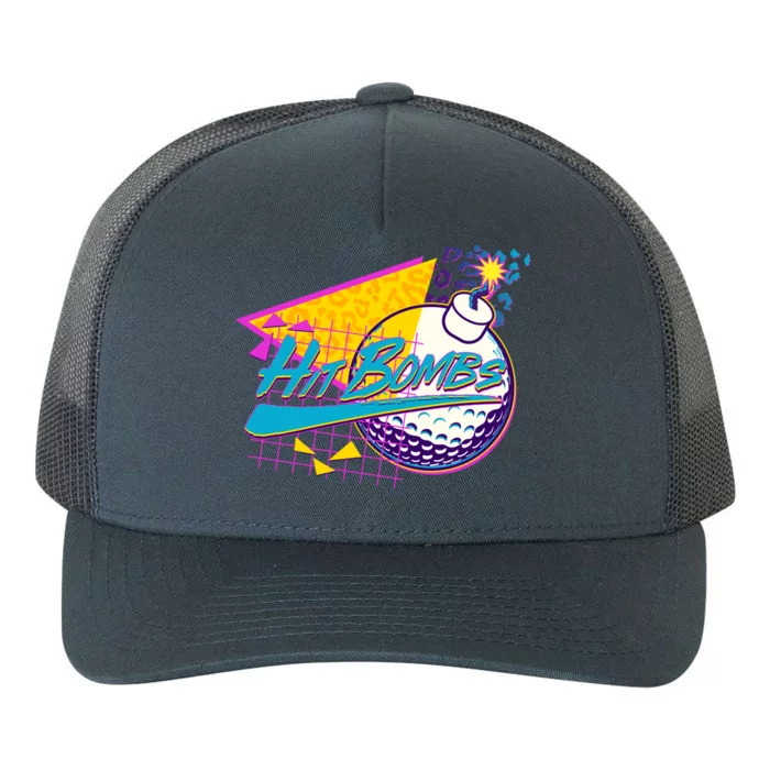 Retro 80's Hit Bombs Golfing Yupoong Adult 5-Panel Trucker Hat