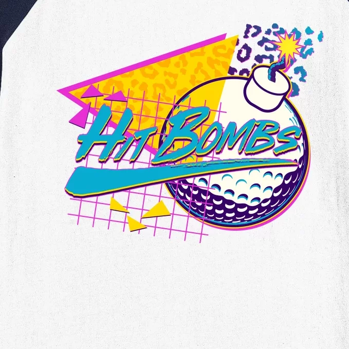 Retro 80's Hit Bombs Golfing Baseball Sleeve Shirt