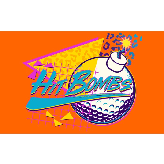 Retro 80's Hit Bombs Golfing Bumper Sticker