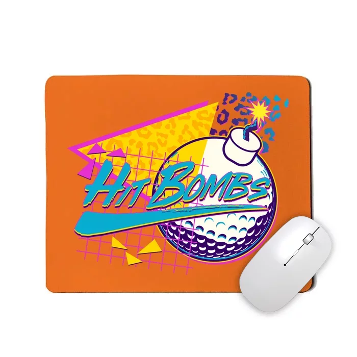 Retro 80's Hit Bombs Golfing Mousepad