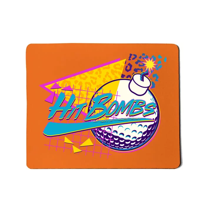 Retro 80's Hit Bombs Golfing Mousepad