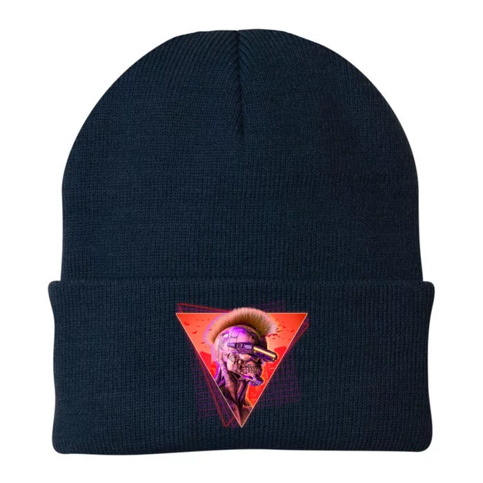 Retro 80s Halloween Cyberpunk Skeleton Knit Cap Winter Beanie