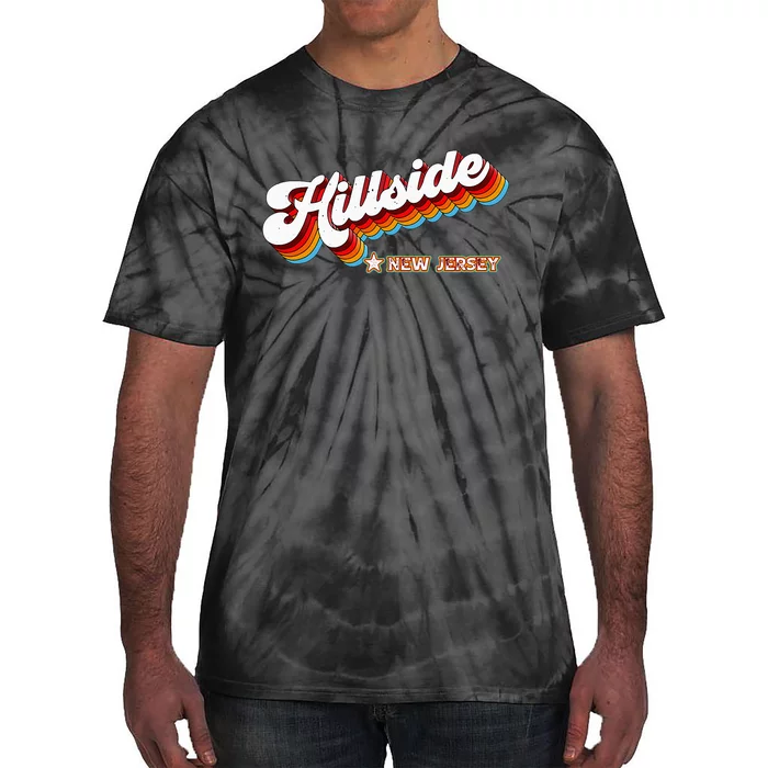 Retro 80s Hillside New Jersey Nj Tie-Dye T-Shirt