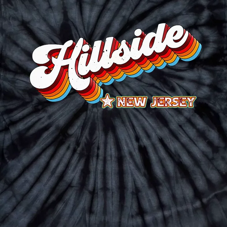 Retro 80s Hillside New Jersey Nj Tie-Dye T-Shirt