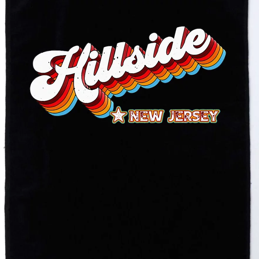 Retro 80s Hillside New Jersey Nj Platinum Collection Golf Towel