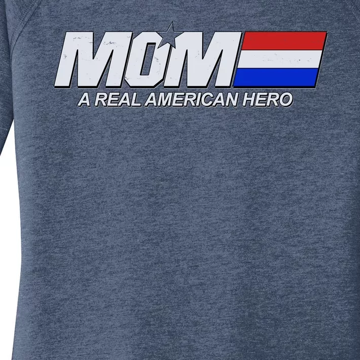 Retro 80's Mom A Real American Hero Women's Perfect Tri Tunic Long Sleeve Shirt