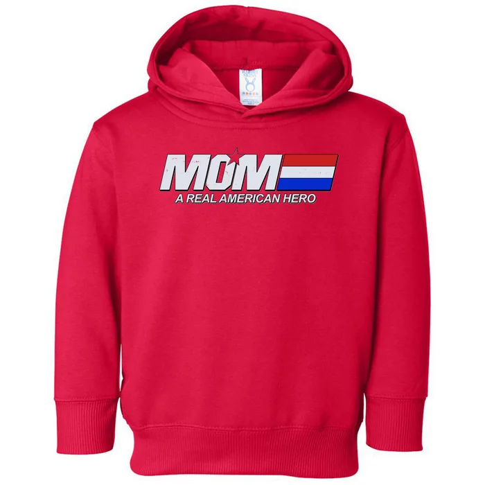 Retro 80's Mom A Real American Hero Toddler Hoodie