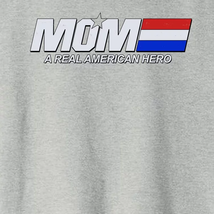 Retro 80's Mom A Real American Hero Women's Crop Top Tee