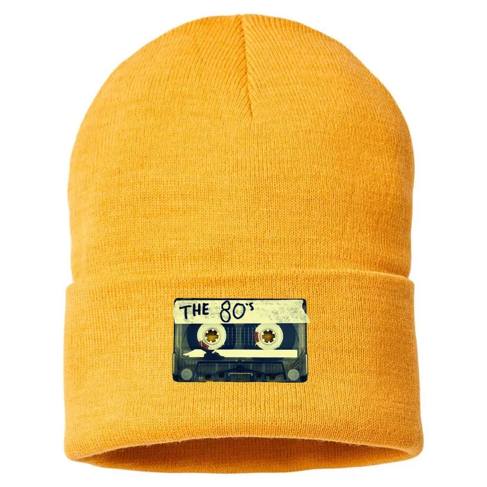 Retro 80S Mix Tape Sustainable Knit Beanie