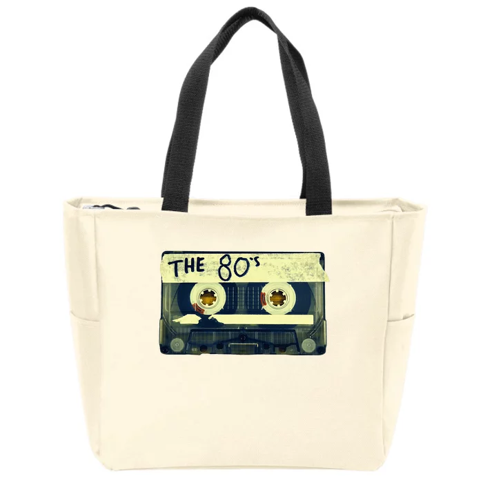 Retro 80S Mix Tape Zip Tote Bag