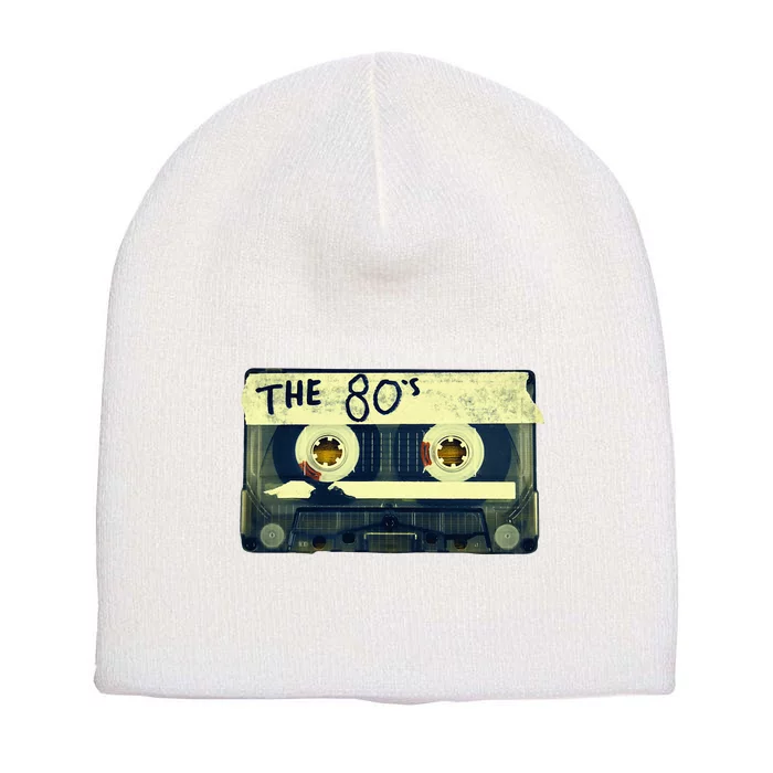 Retro 80S Mix Tape Short Acrylic Beanie