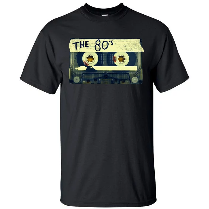 Retro 80S Mix Tape Tall T-Shirt