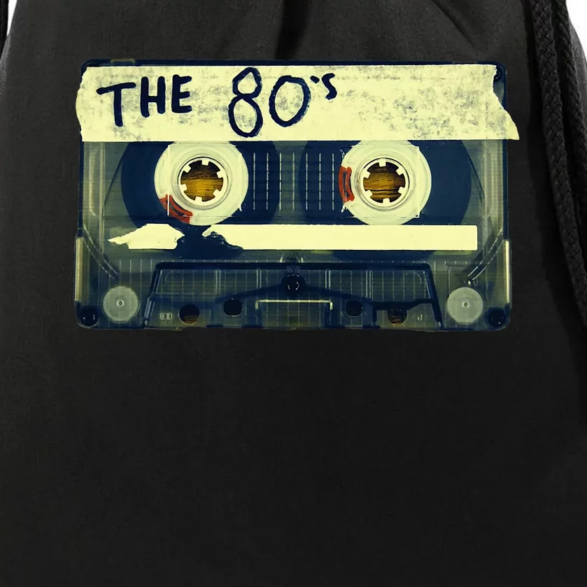 Retro 80S Mix Tape Drawstring Bag