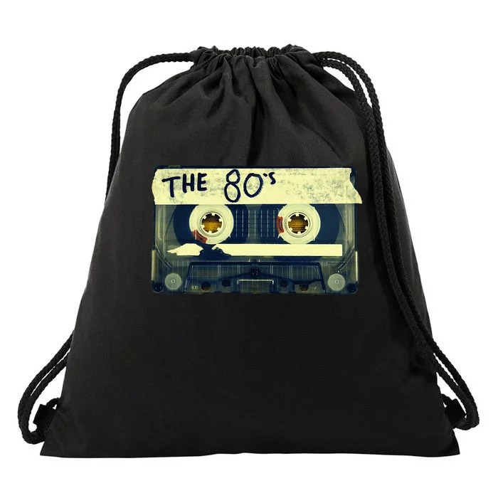 Retro 80S Mix Tape Drawstring Bag