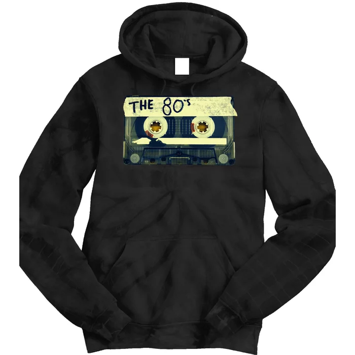 Retro 80S Mix Tape Tie Dye Hoodie