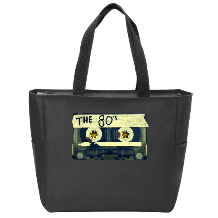 Retro 80S Mix Tape Zip Tote Bag