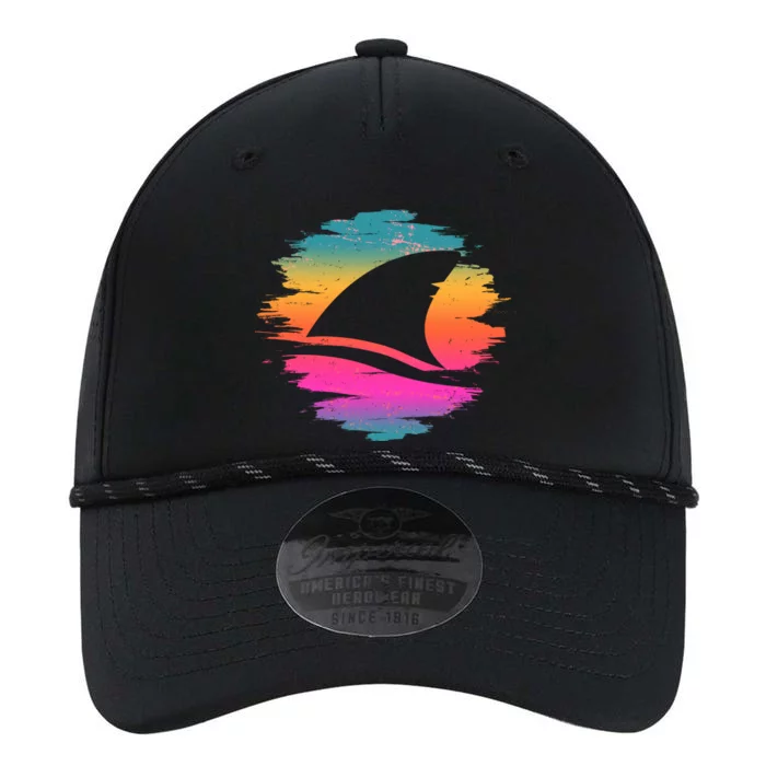 Retro 80's Neon Shark Fin Performance The Dyno Cap