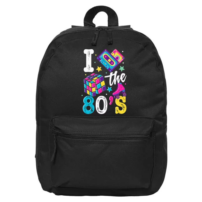 Retro 80's Party Supplies Eighties Costume 16 in Basic Backpack