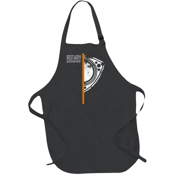 Rx 8 Rx 7 Orange Stripe Full-Length Apron With Pocket