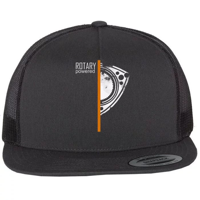 Rx 8 Rx 7 Orange Stripe Flat Bill Trucker Hat