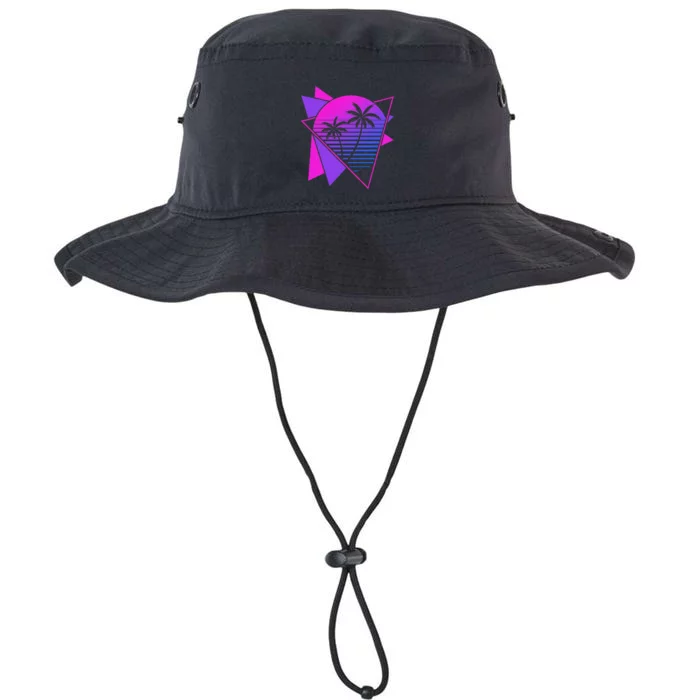 Retro 80s Vaporwave Aesthetic Palm Trees 90s Art Vaporwave Legacy Cool Fit Booney Bucket Hat