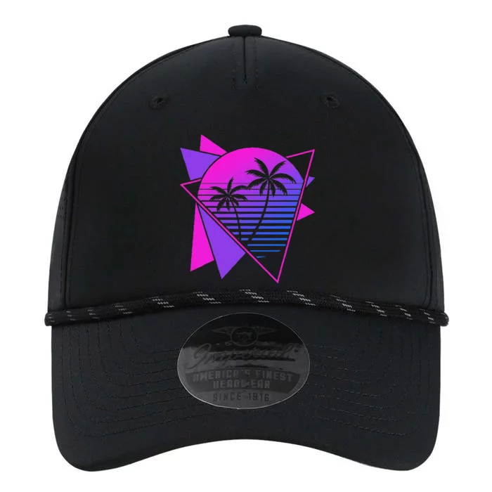 Retro 80s Vaporwave Aesthetic Palm Trees 90s Art Vaporwave Performance The Dyno Cap