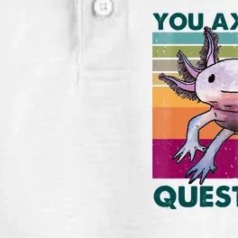 Retro 90s Axolotl Funny You Axolotl Questions Dry Zone Grid Performance Polo