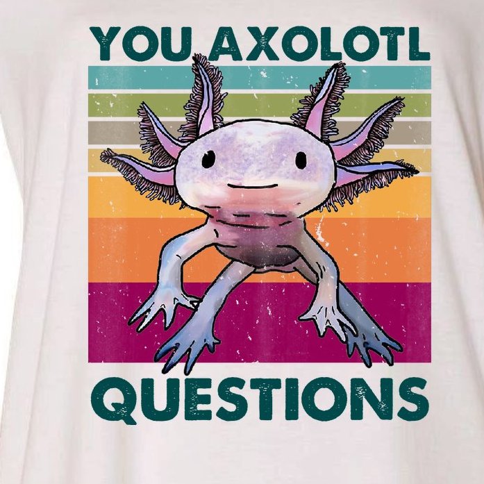 Retro 90s Axolotl Funny You Axolotl Questions Women's Plus Size T-Shirt