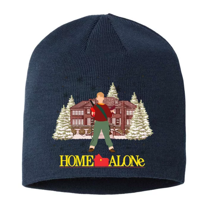 Retro 90s Christmas Home Movie Alone 8 1/2in Sustainable Knit Beanie